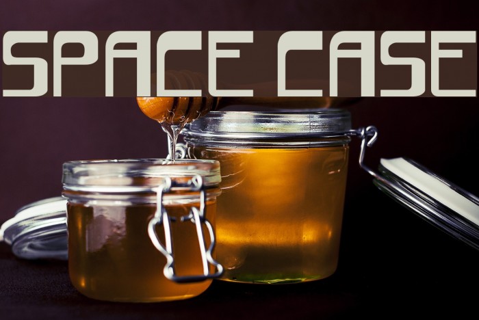 space case Шрифта examples