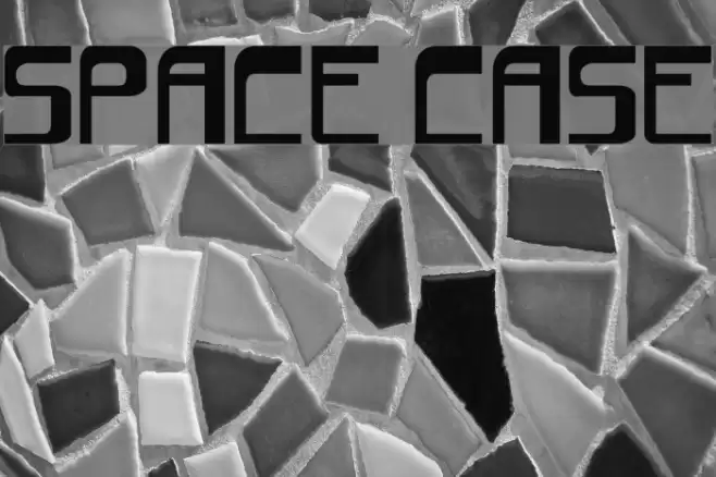 space case Font examples