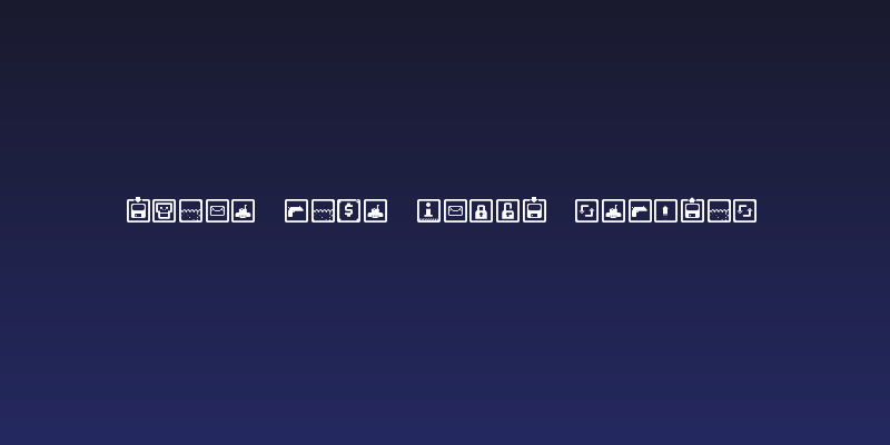 space game icons Regular Social Header