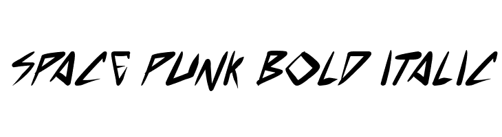 space punk Bold Italic  font caratteri gratis