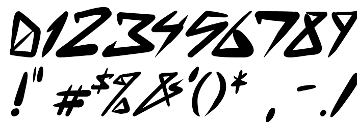 space punk Bold Italic Font OTHER CHARS