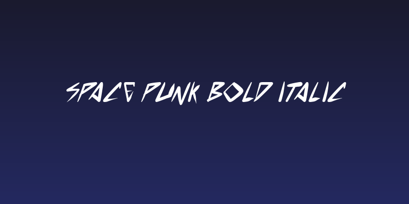 space punk Bold Italic Social Header