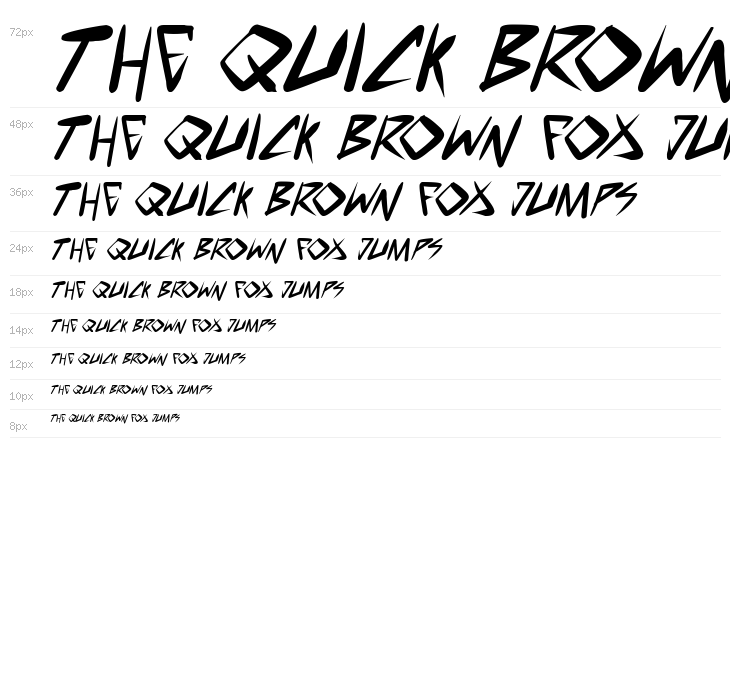 space punk Bold Italic Waterfall