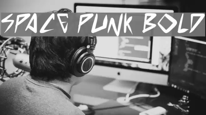 space punk Bold Font examples
