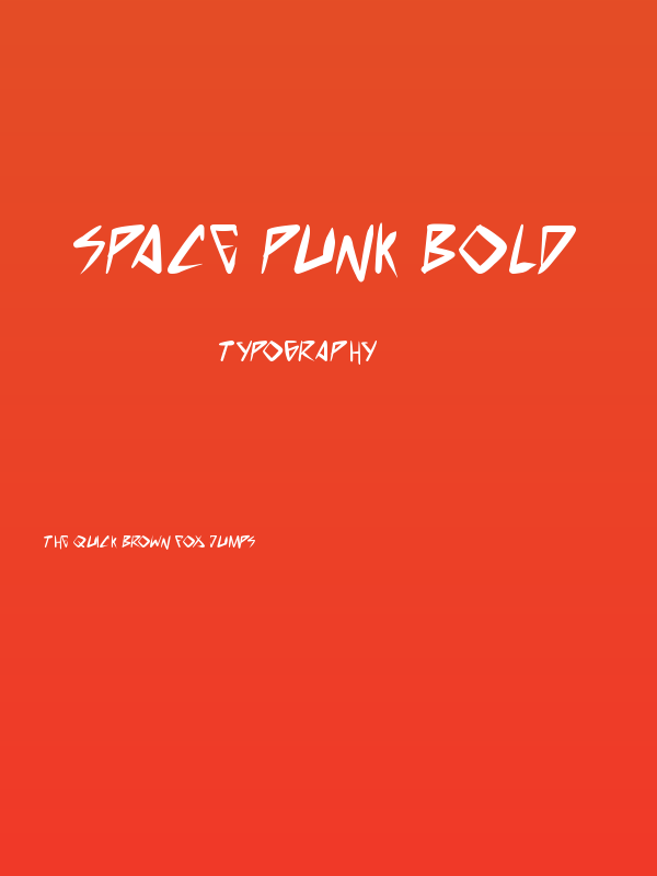 space punk Bold Poster