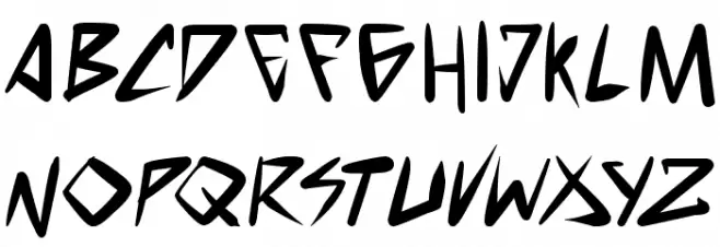 space punk Bold 字体 小写