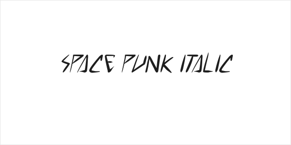 space punk Italic Logo