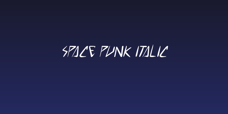 space punk Italic Social Header
