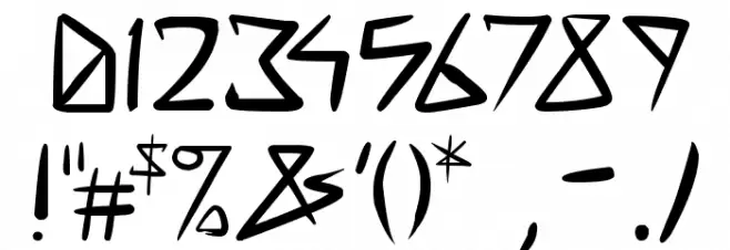 space punk Font OTHER CHARS
