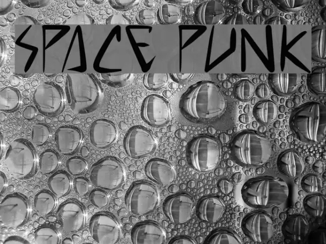 space punk Font examples
