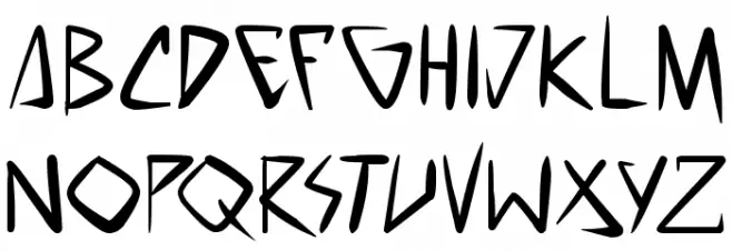 space punk Schriftart Kleinbuchstaben