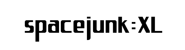spacejunk:XL  Frei Schriftart Herunterladen