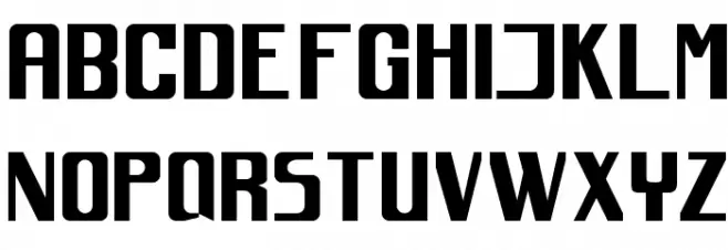 spacejunk:XL Font UPPERCASE