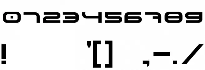 spaceman Font OTHER CHARS