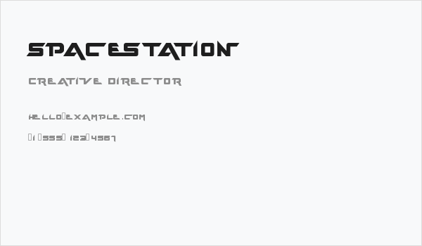 spacestation Business Card
