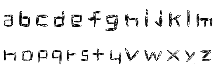 spacetime Font LOWERCASE