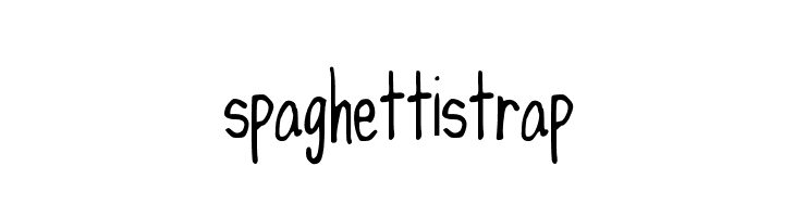 spaghettistrap Font