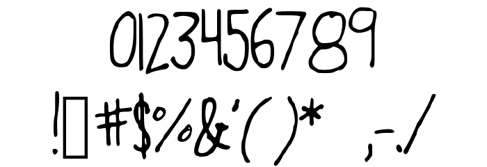 spaghettistrap Font OTHER CHARS