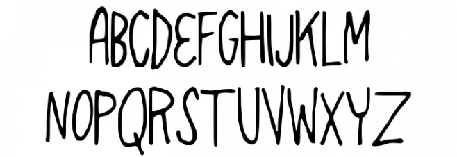 spaghettistrap 字体 大写