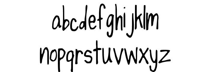 spaghettistrap Font LOWERCASE