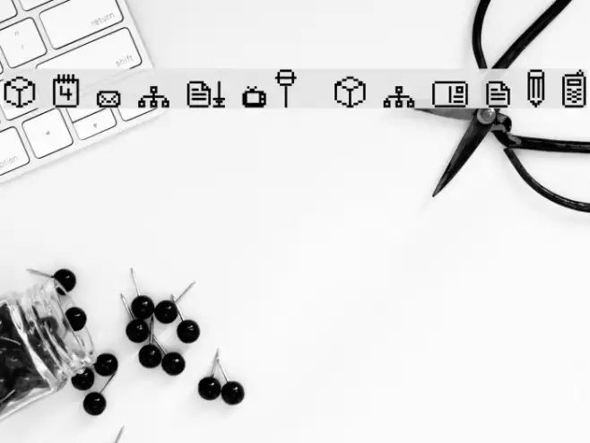 spaider simbol Font examples