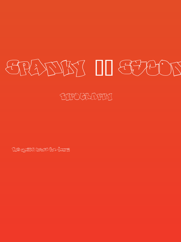 spanky  20 second version Poster