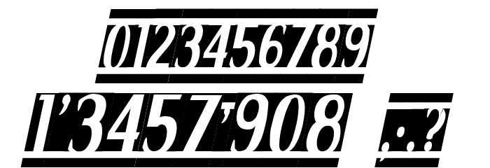 spanky's b blanco italico Font OTHER CHARS