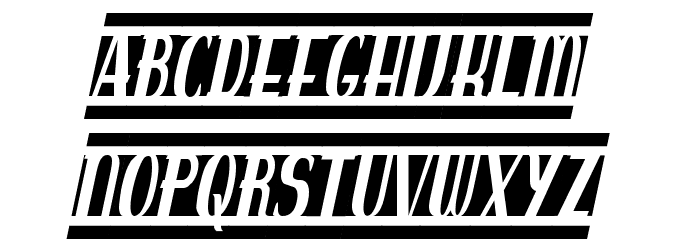 spankys bungalow blanco italico Font LOWERCASE