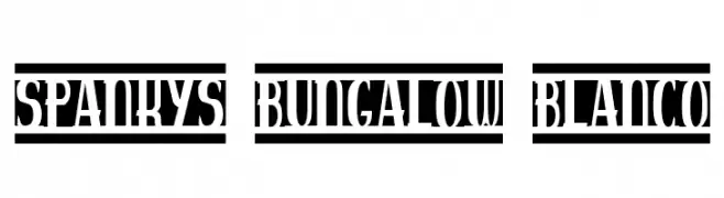spankys bungalow blanco  フリーフォントのダウンロード