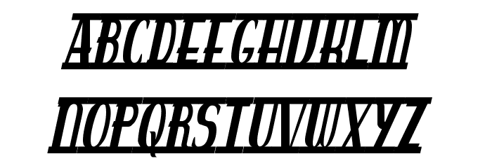 spankys bungalow italico Font LOWERCASE