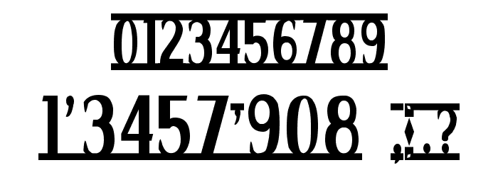 spankys bungalow Font OTHER CHARS