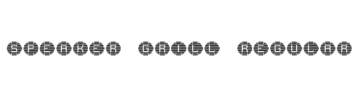 speaker grill Regular フォント