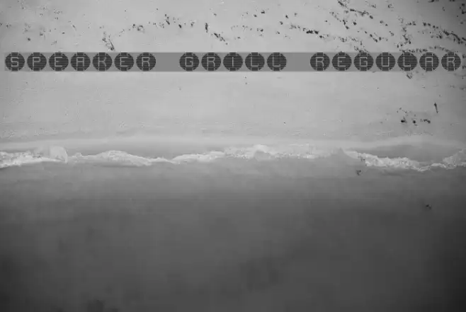 speaker grill Regular フォント examples