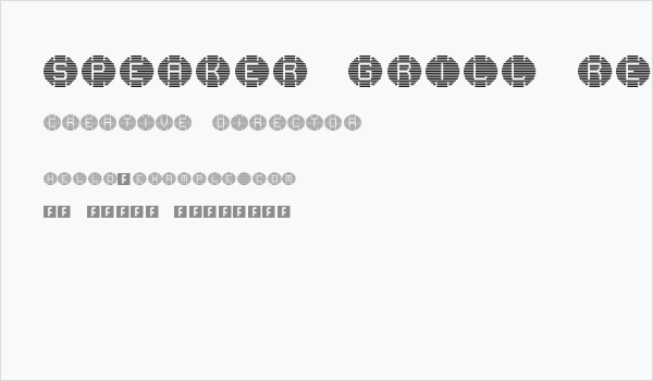 speaker grill Regular Business Card