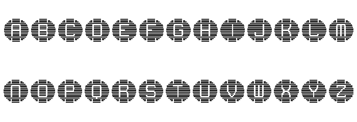 speaker grill Regular Font LOWERCASE