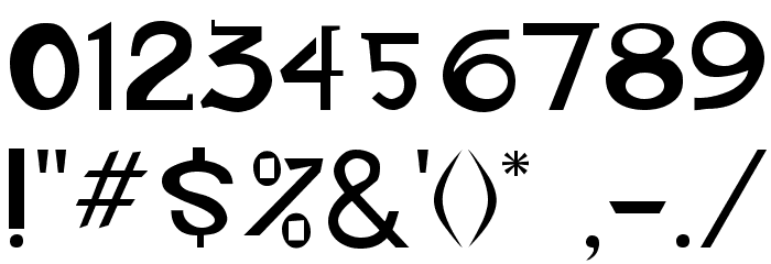 special product Font OTHER CHARS