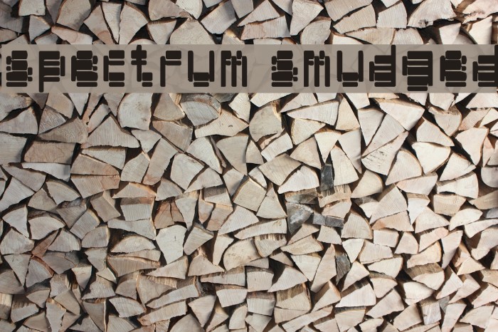 spectrum smudged Font examples