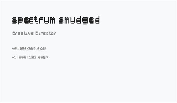 spectrum smudged Business Card