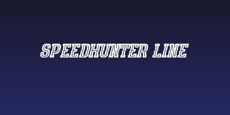 speedhunter line Social Header
