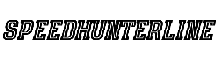speedhunterline  Fuentes Gratis Descargar