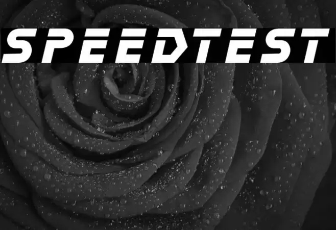 speedtest Font examples