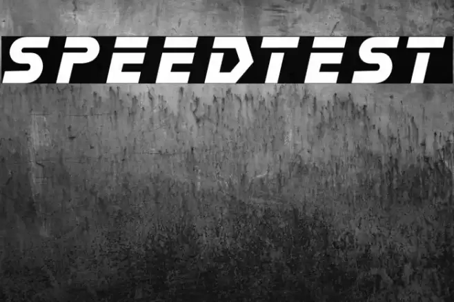 speedtest Font examples