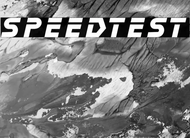 speedtest Font examples