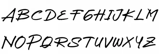 spidol Font Litere mari