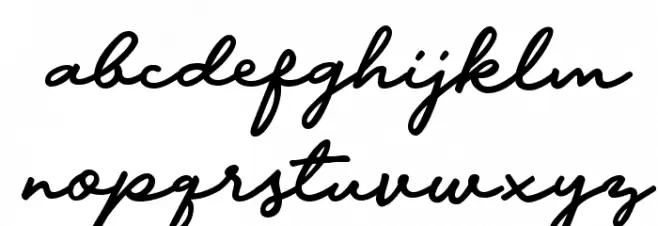 spidol Font Litere mici
