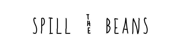 spill _ beans Font