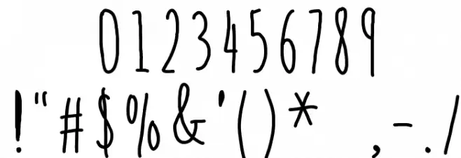 spill _ beans Font OTHER CHARS