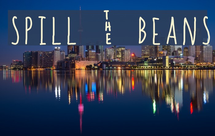 spill _ beans Font examples