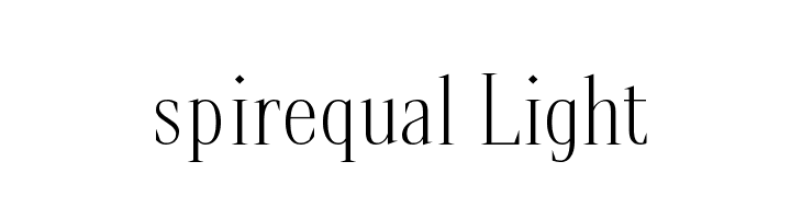 spirequal Light Font