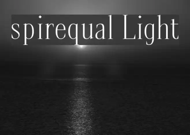 spirequal Light Font examples